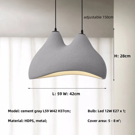 Suspension Nordique style Wabi Sabi E27 pour décoration maison LED — LZ4X9T
