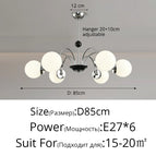 Argent 6 têtes / 7W Blanc Froid