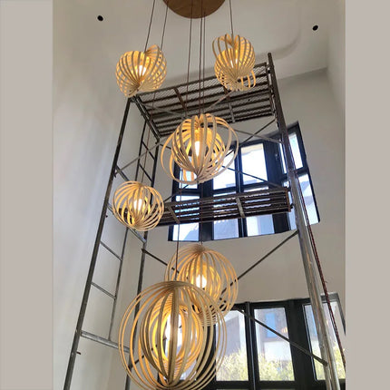 Lustre rotatif au design nordique pour décoration intérieure — LZ4X9P