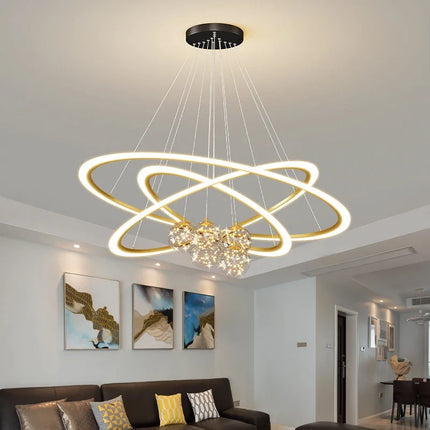 Lustre en verre à motif étoilé pour éclairage intérieur moderne — LZ4X9J