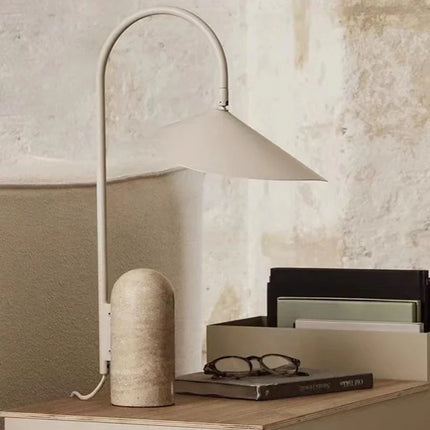 Lampadaire réglable en marbre et pierre naturelle — LZ4Q9W2