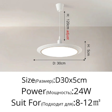 Lustre LED ultra-fin circulaire trois-protections minimaliste — LZ4X9T2