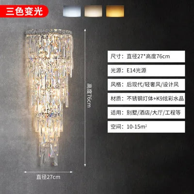 Applique murale moderne en cristal pour éclairage intérieur — LZ4X9P2