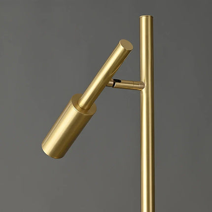 Lampadaire en laiton et cuivre pour lecture et étude — LZ4X9P2