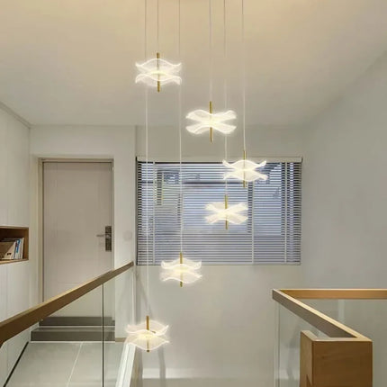Lustre LED en cristal floral pour éclairage moderne et créatif — LZ4X9J