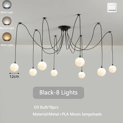 Lustre suspension multi-lumières style nordique pour commerces — LZ4T9XQ