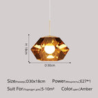 B ambre D30x18cm
