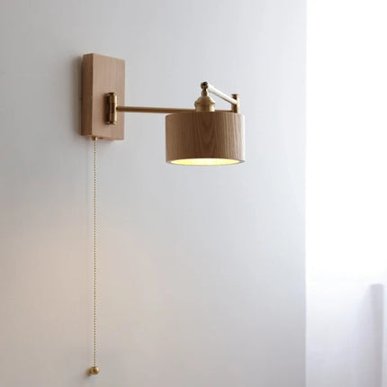 Applique murale LED en bois de frêne et noyer — LZ4X9T2