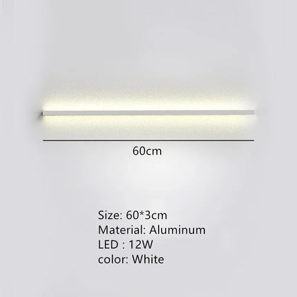 applique murale led moderne avec interrupteur de gradation pour décoration