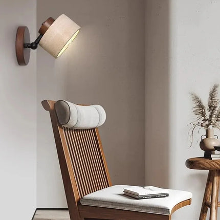 Applique murale LED rotative en pierre de grotte décorative — LZ4X9T1