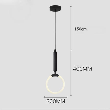 suspension design nordique moderne imperméable led décorative