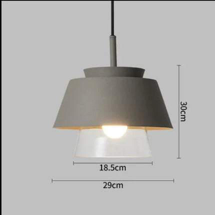 Suspension décorative en verre et fer style nordique pour intérieur — LZ4M9X2