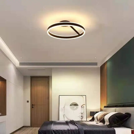 Lustre LED anneau nordique réglable pour salle à manger et salon — LZ4X9P