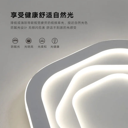 Plafonnier LED ultra mince au design moderne minimaliste — LZ4X9T2