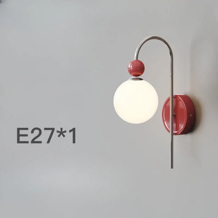 Applique murale en verre givré à décor floral élégant — LZ4X9P2