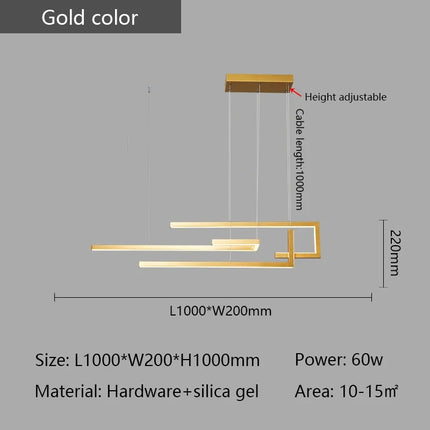 Lustre suspendu moderne compatible maison intelligente — LZ4X9P2