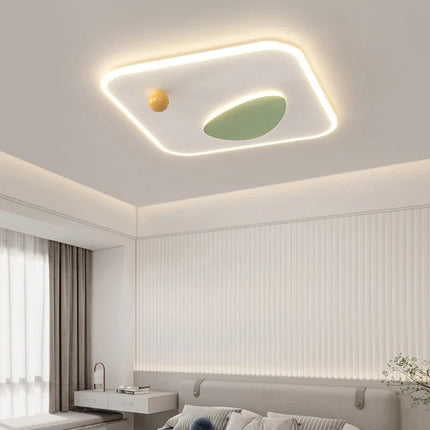 Plafonnier LED intérieur design rond et carré moderne — LZ4X9T