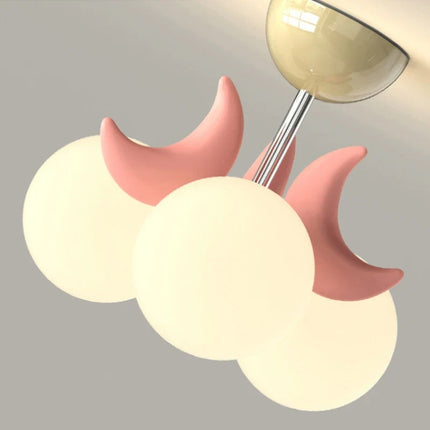 Plafonnier lune doux et moderne pour chambre d'enfant — LZ4X9M