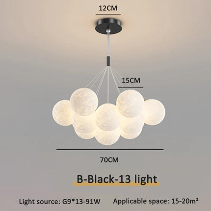 Suspension luminaire moderne LED boule à bulles décorative — LZ4X9T7