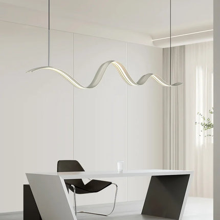 lustre moderne linéaire pour décoration de table élégante