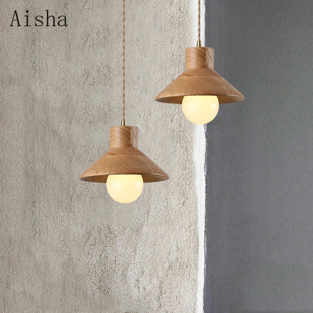 Suspension en bois pour luminaire et décoration intérieure — LZ4X9T