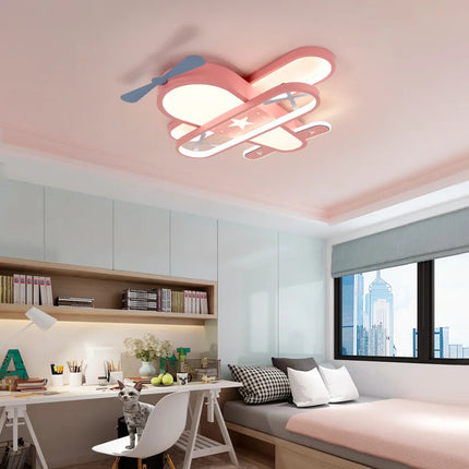 Lustre avion créatif style nordique pour chambre d'enfant — LZ4XJ9