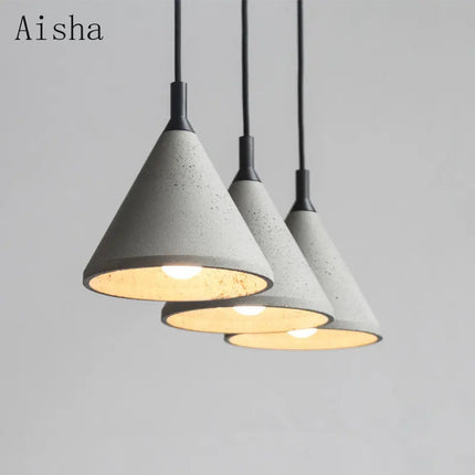 Suspension en ciment style industriel pour café et boutique — LZ4X9T2