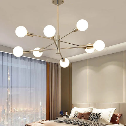 Lustre suspension style spoutnik pour intérieur contemporain — LZ4X9P2