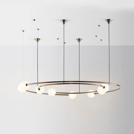 Lustre suspension minimaliste anneau rond design postmoderne — LZ4X9Q2