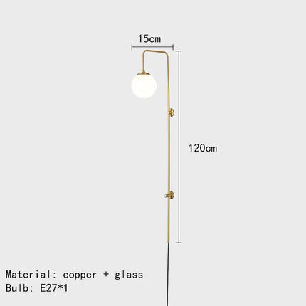 Applique murale en laiton au design moderne et élégant — LZ4X9T1