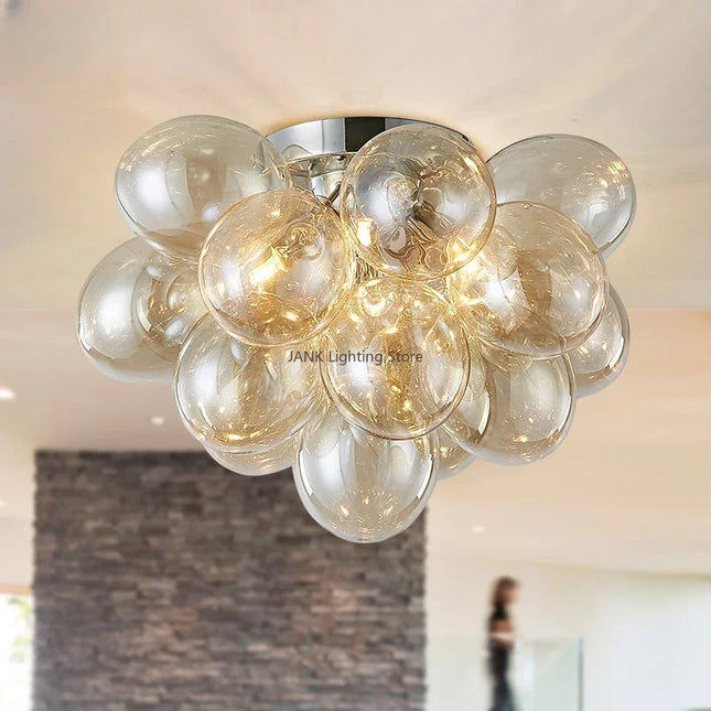 Plafonnier LED en verre décoratif pour intérieur polyvalent — LZ4X9T1