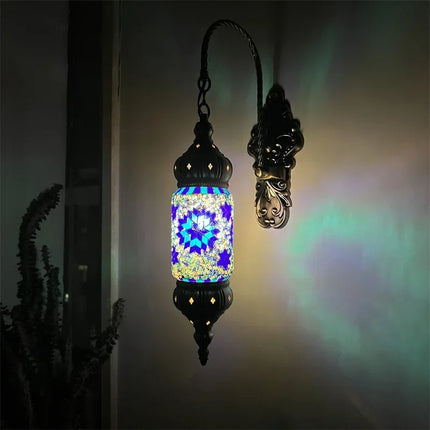 Applique murale LED style bohème méditerranéen mosaïque rétro — LZ4X9P2
