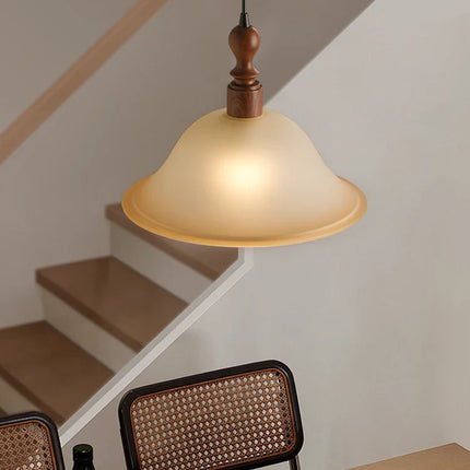 Suspension en bois massif style rétro japonais pour intérieur — LZ4X9T