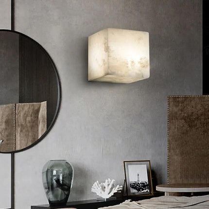 Applique murale cubique en marbre pour intérieur moderne — LZ4X9T2