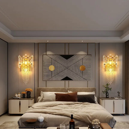Applique murale en cristal style nordique moderne pour intérieur élégant — LZ4X9P2