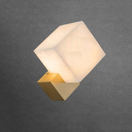 Applique murale LED en marbre style nordique américain bronze doré — LZ7N4Q