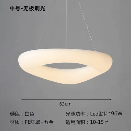 Plafonnier LED moderne en forme de nuages avec télécommande — LZ4X9P