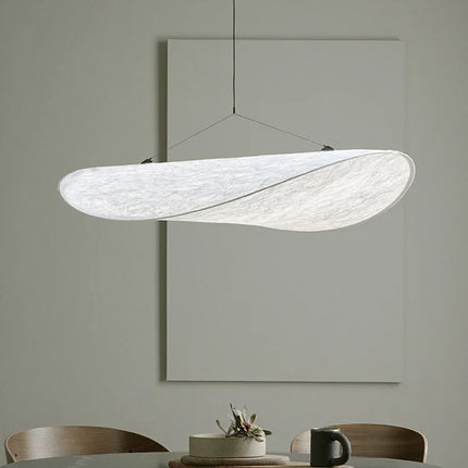 Suspension LED blanche en tissu style nordique pour salon et cuisine — LZ4X9D