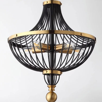 Lustre suspension LED rétro en fer style américain — LZ4X9P2