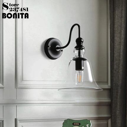 Applique murale vintage en fer style industriel pour intérieur et extérieur — LZ4P9XQ