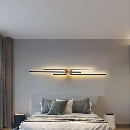 Applique murale LED en laiton minimaliste pour allée et restaurant — LZ4X9T1