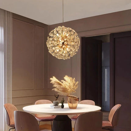 Lustre moderne en cristal forme pissenlit créatif et atmosphérique — LZ4X9Q2M