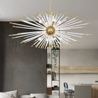 Rond D60cm / Corps de lampe en or / Lumière blanche | CHINE