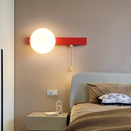 Applique murale LED moderne en verre avec interrupteur pour chambre d'enfant — LZ4X9T2