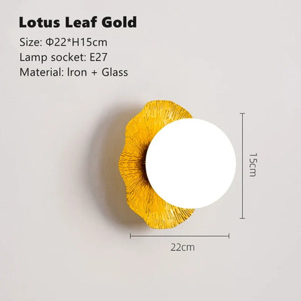 plafonnier luxe en forme de feuille de lotus style nordique décoratif