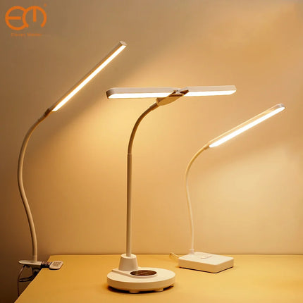 Lampe de bureau LED tactile pliable à col de cygne avec protection des yeux — LZ4X9J