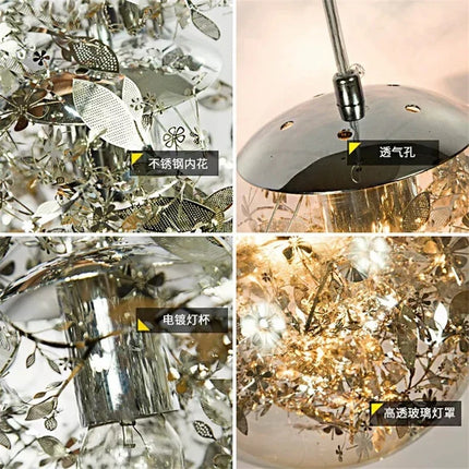 Suspension nordique en verre pour luminaire décoratif — LZ4X9P2