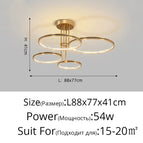C 4 têtes 88cm / Blanc chaud sans télécommande