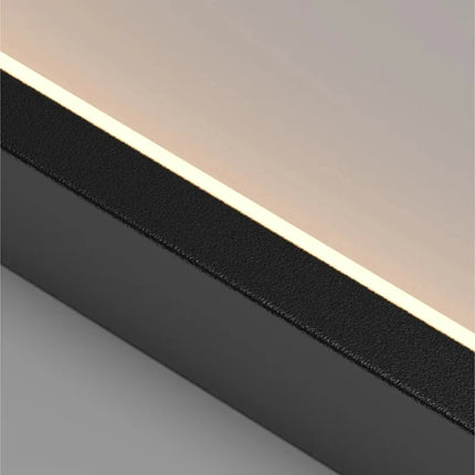 Lustre LED rectangulaire grand modèle finition or noir pour intérieur — LZ4P9XJ