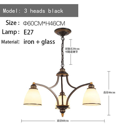Lustre rétro américain style campagnard pour suspension — LZ4X7Q9